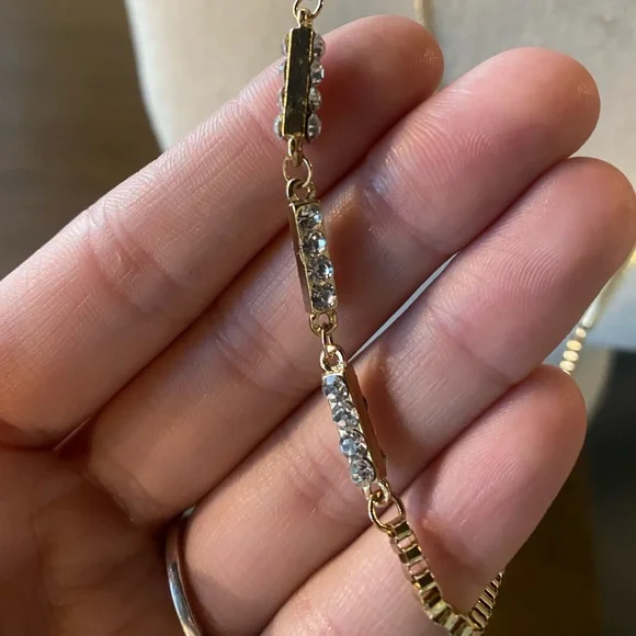 Gold 3 Layer Necklace - Picture 2 of 3